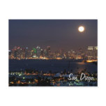San Diego night skyline Post Cards