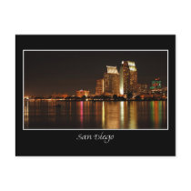 San Diego Night Skyline postcards by tammylj San Diego Night Skyline postcards