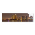 San Diego Nightscape bumper stickers