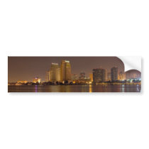 San Diego Nightscape bumper stickers