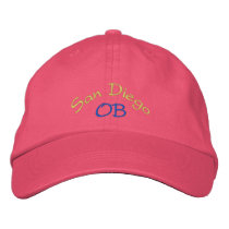 San Diego Ocean Beach Embroidered Hat embroidered hats by imperfectiomism San Diego Ocean Beach Embroidered Hat embroidered hats