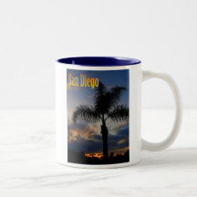 San Diego Palm Tree Sunset Mug