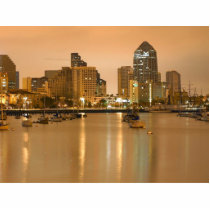 San Diego Sailboats Morning Sunrise Cityscape photo sculptures