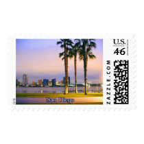 San Diego Shoreline Postage Stamp