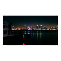 San Diego Skyline at Night posters by descontinue San Diego Skyline at Night posters