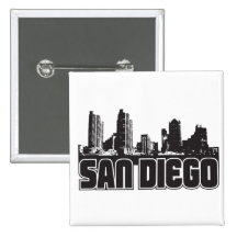 San Diego Skyline Button