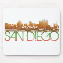 San Diego Skyline Design Mousepad