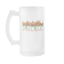 San Diego Skyline Design Coffee Mugs