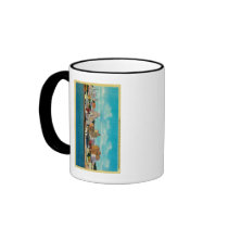 San Diego Skyline from the BaySan Diego, CA Coffee Mugs