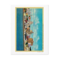 San Diego Skyline from the BaySan Diego, CA Post Card