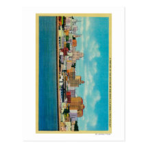 San Diego Skyline from the BaySan Diego, CA Post Card