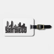 San Diego Skyline Luggage Tags