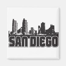 San Diego Skyline Magnets