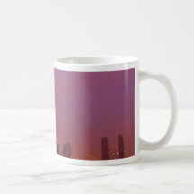 San Diego Skyline On A Foggy Morning Mug