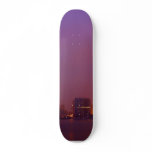 San Diego Skyline On A Foggy Morning Custom Skate Board