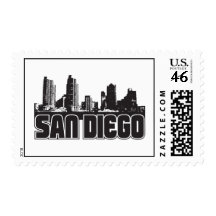 San Diego Skyline Postage