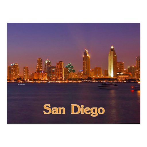 San Diego Skyline Postcard | Zazzle