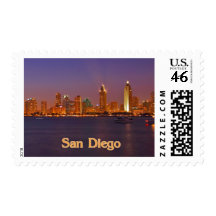 San Diego Skyline Stamp
