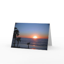San Diego Sunset at Pacific Beach 2 cards