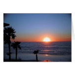 San Diego Sunset at Pacific Beach 2 Greeting Cards