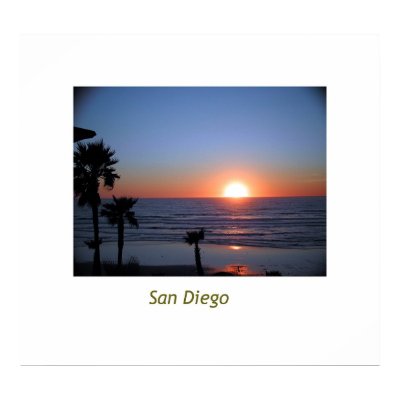 San Diego Sunset Print by JPBurke