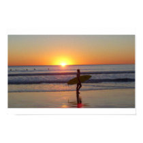 San Diego Sunset with Surfer posters