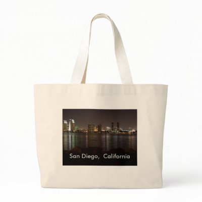 San Diego tote Canvas Bag by nwillens