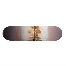 San Diego Water Bays Lights City Sunrise Skate Boards