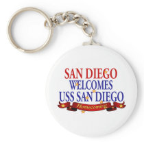 San Diego Welcomes USS San Diego Key Chains