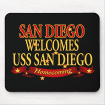 San Diego Welcomes USS San Diego Mousepad