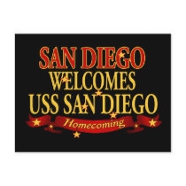 San Diego Welcomes USS San Diego Post Card