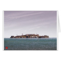 San Francisco -Alcatraz Island Digital Watercolor cards by lkldraw San Francisco -Alcatraz Island Digital Watercolor cards