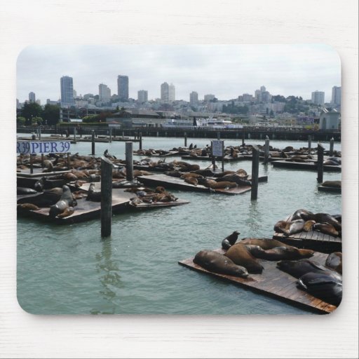 San Francisco and Pier 39 Mousepad