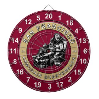 San Francisco Armchair QB Football Dartboard