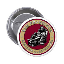 San Francisco Armchair Quarterback Football Button