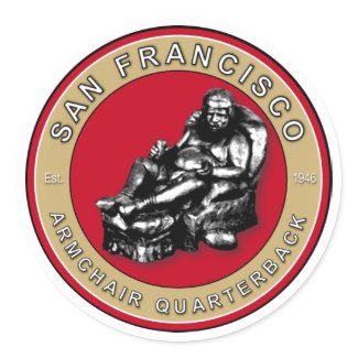 San Francisco Armchair Quarterback Sticker
