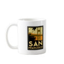 San Francisco Art Deco Travel Poster mugs by strk3 San Francisco Art Deco Travel Poster mugs