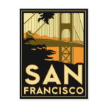 San Francisco Art Deco Travel Poster Post Cards