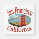 San Francisco Bay City California Fridge Magnet
