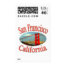 San Francisco Bay City California Postage Stamps