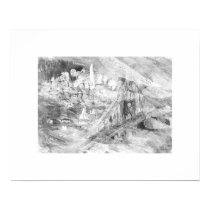 San Francisco Bay on foggy day Poster