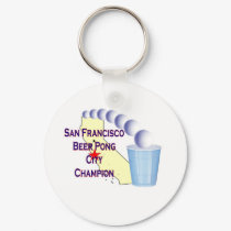 San Francisco Beer Pong Champion keychains