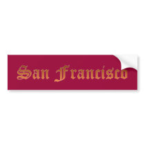 San Francisco bumper stickers
