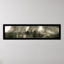San Francisco CA Burning Photo 1906b Poster