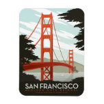 San Francisco, CA - Golden Gate Bridge Rectangular Photo Magnet