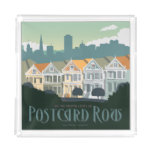 San Francisco, CA - Postcard Row Serving Tray