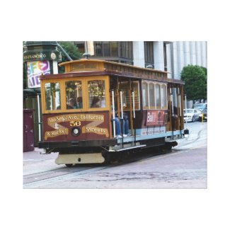 San Francisco Cable Car Canvas Prints