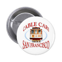 San Francisco Cable Car Pinback Button