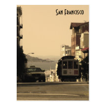 San Francisco Cable Car Postcard