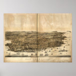 San Francisco California 1864 Panoramic Map posters